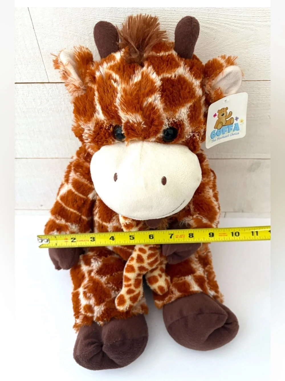 Plush Mama Giraffe Holding Baby Giraffe – 19